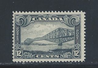 King George V Scroll 12 Cents Quebec Bridge 156 Nh photo