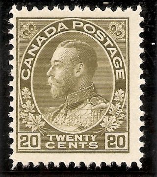 King George V Admiral 20 Cents Olive Green 119 Mh photo