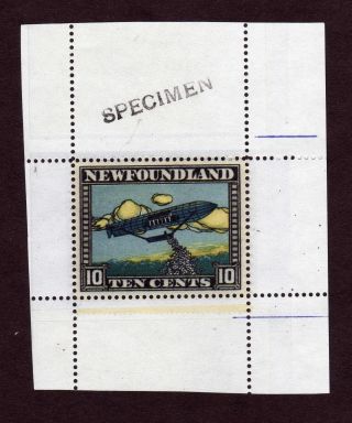Newfoundland Airship Co.  Zeppelin Fantasy Label,  Cinderella,  Unlisted,  Specimen photo