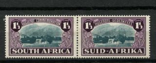 South Africa 1939 Sg 84 1.  5d Huguenot Anniv Mh Pair A15120 photo