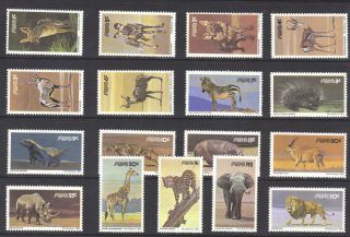 South West Africa 1980c Definitives 17v Sg.  349 - 365 Unmounted Re:pb441 photo