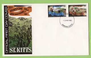 St.  Kitts 1982 Brimstone Hill Seige Anniversary First Day Cover photo