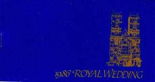 Royal Wedding 1986 - Prince Andrew & Sarah Ferguson - Stamp Booklet - St Vincent photo