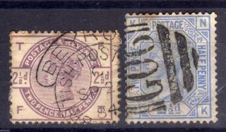 Gb Abroad: British Levant: Beyrout G06/cds 2½d Values,  Sg Z8,  Z43 photo