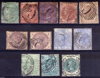 Gb Abroad: British Levant: Constantinople 1857 - 1904 Selection,  Faults,  (12) photo