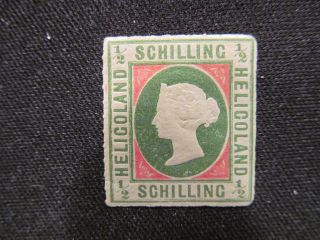 1867 Mogh Heligoland 1/2 Schilling Stamp 1a Copy.  Fill That Open Space In You photo