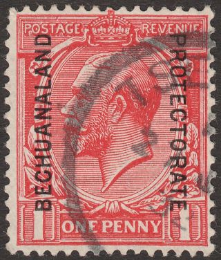 Bechuanaland Protectorate 1925 Kgv 1d Opt Sg92 Tsessebe Proud D3 Postmark photo