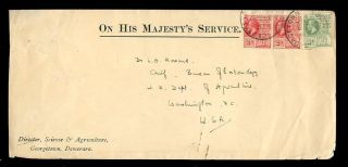 British Guiana 1915 Science + Agriculture Ohms Envelope photo