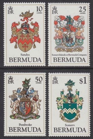Bermuda - 1983 Coat Of Arms (1st Series) (4v) Um / photo