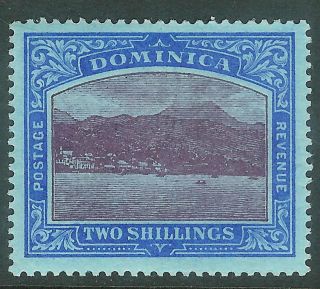 Dominica 1908/21 Purple/blue On Blue 2/ - Sg53b photo