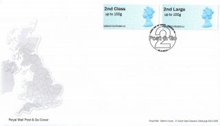 2nd Class Machin Stamp - Royal Mail Post & Go Faststamps Fdc / Fdc - 20.  2.  2013 photo