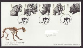 Great Britain 2359 - 2363 Ice Age Animals 2006 Typed Addressed Fdc T404 photo