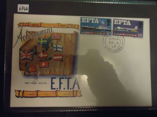 Great Britain 2x First Day Cover 1967 Efta (conndisseur Cover + Gpo Cover) photo