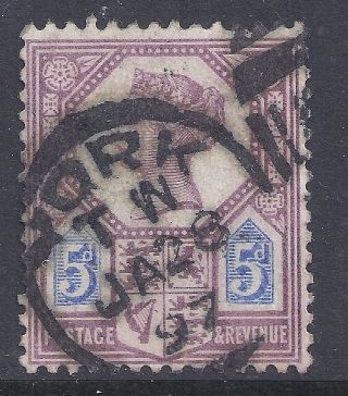 Gb Sg207a Qv 5d Dull Purple & Blue Our Ref K261 Jubilee Issue Die Ii photo
