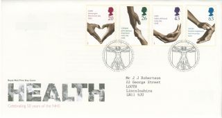 1998 50th Anniversary Of The National Health Service,  Tredegar Postmark Fdc photo