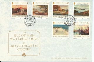 2004 Isle Of Man Watercolours First Day Cover Refy19 photo