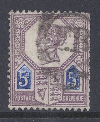 Gb Sg207 Qv 5d Dull Purple & Blue Our Ref K286 Jubilee Issue Die I photo
