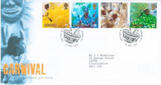 1998 Festivals,  Notting Hill Carnival,  London Sw1 Postmark Fdc photo