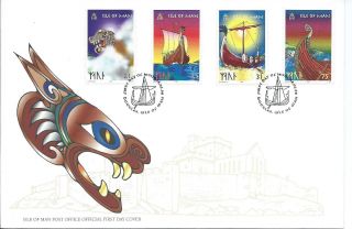 1998 Isle Of Man Vikings First Day Cover Refy21 photo