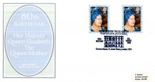 4 August 1980 Queen Mother 80th Birthday G/pr Po First Day Cover Clarence House photo