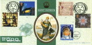 7 November 2000 Spirit And Faith Benham Blcs 194 Fdc Downpatrick & Jersey Shss photo