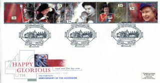 6 February 1992 Happy & Glorious 40th Access Rm First Day Cover Sandringham Shs photo
