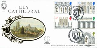 14 November 1989 Christmas Benham Blcs 47 First Day Cover Ely Cathedral Shs photo