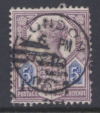 Gb Sg207a Qv 5d Dull Purple & Blue Our Ref K264 Jubilee Issue Die Ii photo