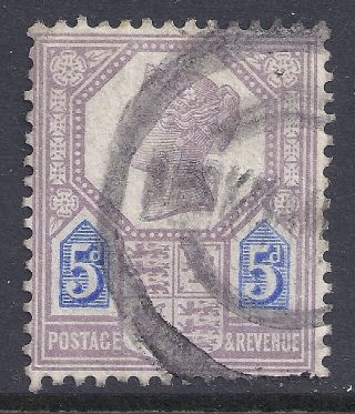 Gb Sg207a Qv 5d Dull Purple & Blue Our Ref K265 Jubilee Issue Die Ii photo