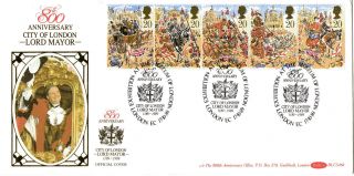 17 October 1989 Lord Mayors Show Benham Blcs 46b First Day Cover London Ec Shs photo