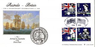 21 June 1988 Australian Bicentenary Bradbury First Day Cover London Sw1 Shs photo