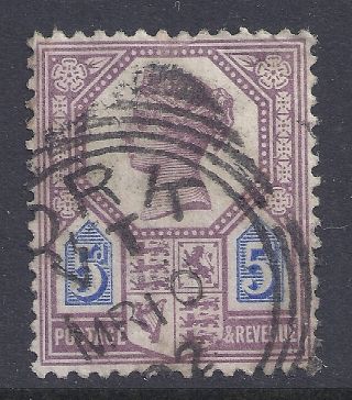 Gb Sg207a Qv 5d Dull Purple & Blue Our Ref K266 Jubilee Issue Die Ii photo