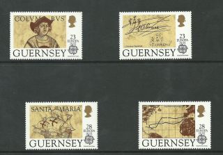 Guernsey - 1992 - Sg556 To Sg559 - Cv £ 3.  25 - Unmounted photo