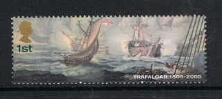 Battle Of Trafalgar Dismasted ' Belle Isle ' On 2005 British Stamp - Nh photo