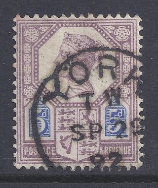 Gb Sg207a Qv 5d Dull Purple & Blue Our Ref K277 Jubilee Issue Die Ii photo