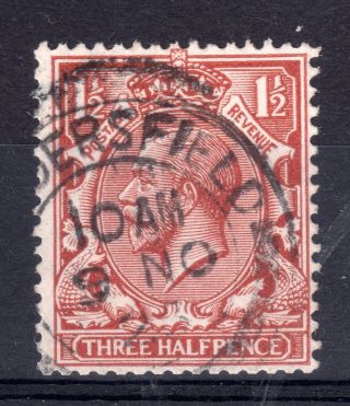 Gb = G5 1912/24 1.  5d Brown,  Sg362.  Fine.  `huddersfield` Thick Arcs photo