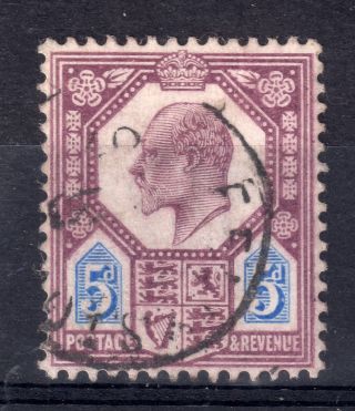 Gb = Town/village Cancel - E7,  5d With An Indistinct Single Ring Cancel. photo