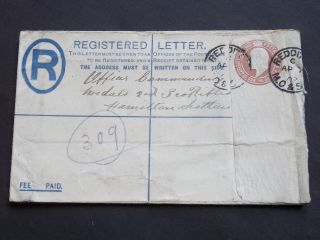 Gb Worcestershire Stationery Kevii Registered Envelope Redditch Cds To Scotland photo