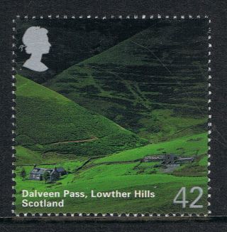 Dalveen Pass,  Lowther Hills Scotland Illustrated On 2006 British Stamp - Nh photo