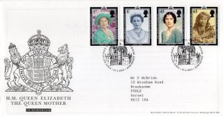 Gb 2002 Qn Mother Royal Mail Fdc With Tallents House Pictorial Fdi Typed Addr photo