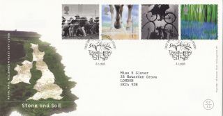 (26209) Gb Fdc Stone And Soil - Killyleagh 4 July 2000 photo
