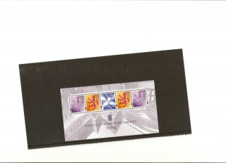 Gb Stamp Miniature Sheet Opening Of Scottish Paliament photo
