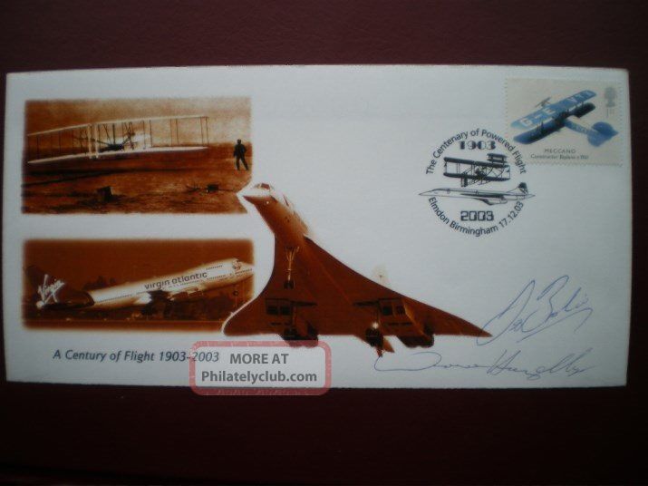 2003 Signed Concorde Capt - A Century Of Flight Cover