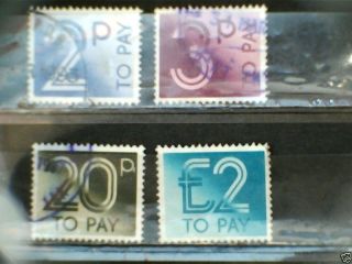 Gb Postage Dues Selection 