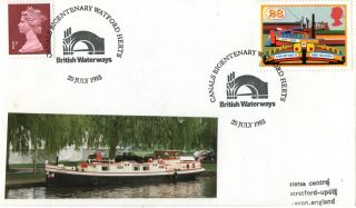 20 July 1993 Inland Waterways Cover Canals Bicentenary Watford Herts Shs (a) photo