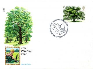 28 February 1973 The Oak Tree Philart First Day Cover Horticultural Hall Shs photo