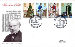 22 August 1979 Sir Rowland Hill Post Office First Day Cover Bruce Castle Shs photo