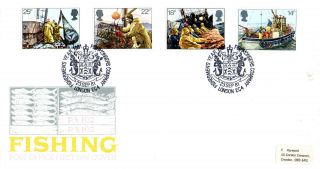 23 September 1981 Fishing Post Office First Day Cover Fishmongers Company Shs photo