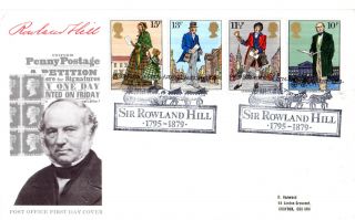 22 August 1979 Sir Rowland Hill Post Office First Day Cover Stratford Coach Shs photo