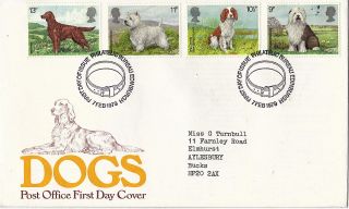 7 February 1979 Dogs Post Office First Day Cover Bureau Shs photo
